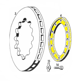 BRAKE DISC RETAINING RING