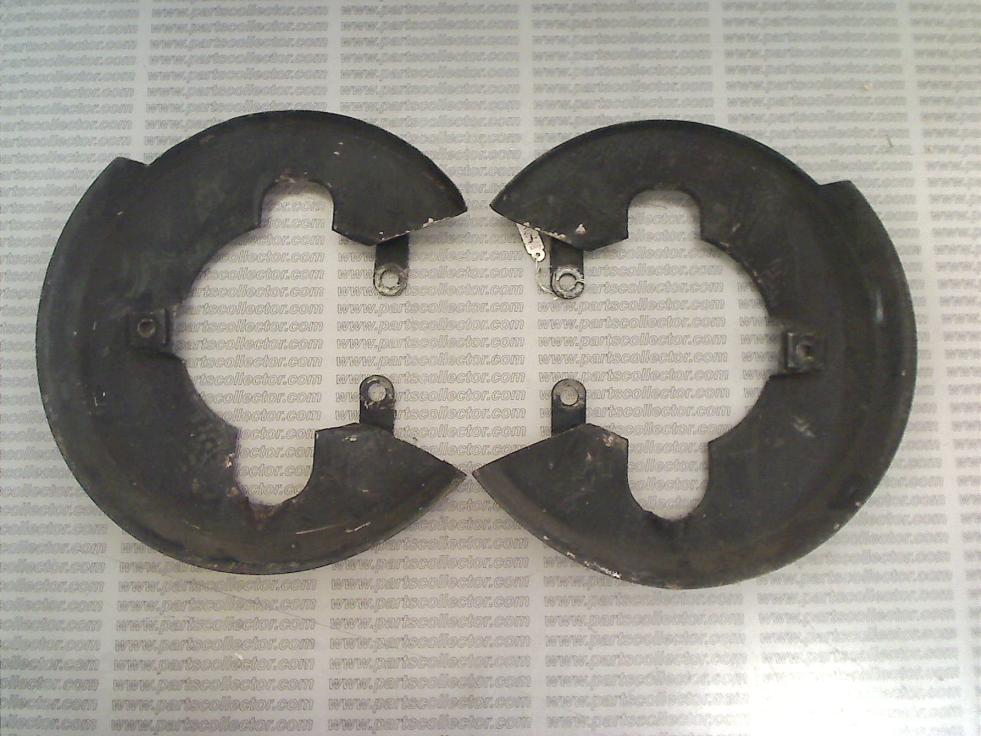 PAIR OF BRAKE DISC SHIELDS