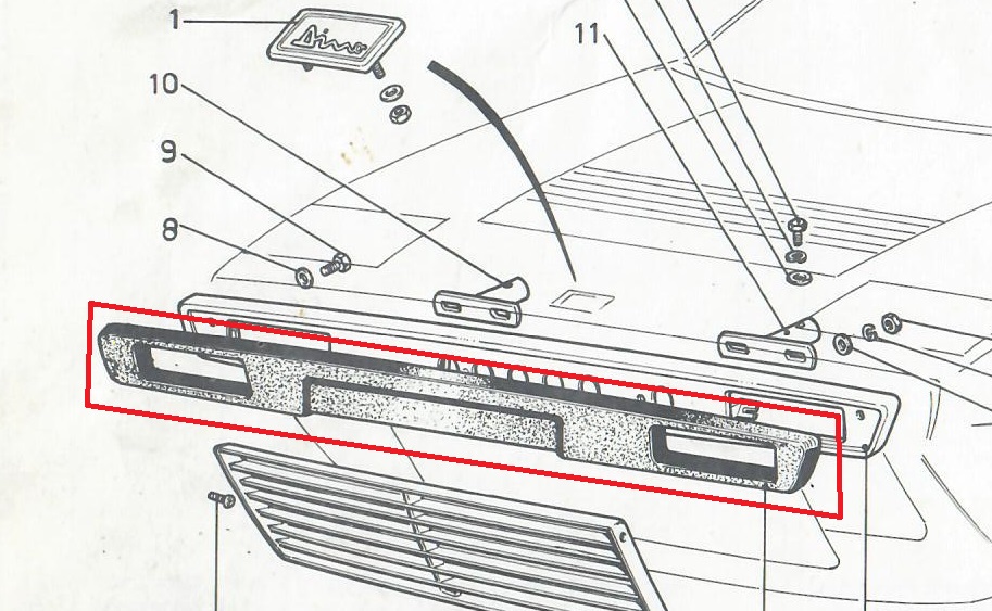 FRONT BUMPER  RUBBER 