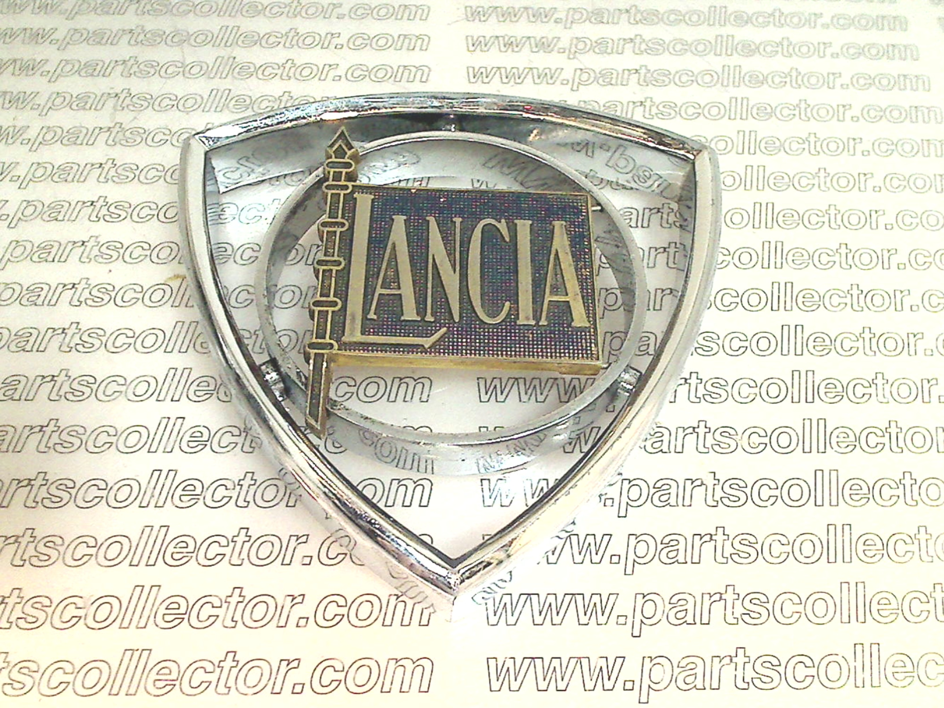 LANCIA OLD BRASS EMBLEM