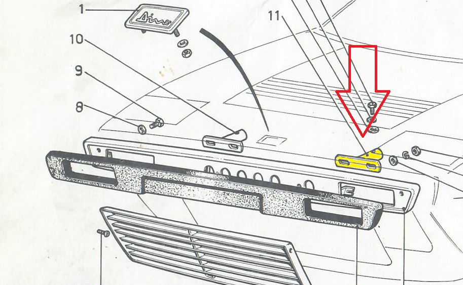 BUMPER MOUNT FRONT LH