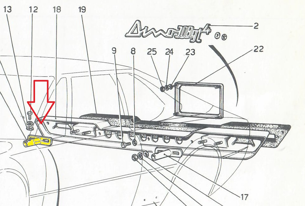 REAR BUMPER MOUNT RH