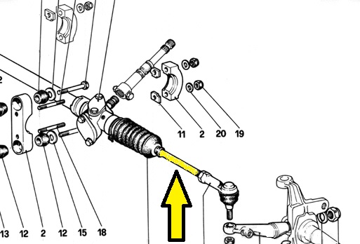 STEERING RACK TIE ROD